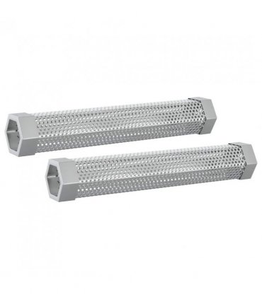vidaXL Smoker Oven 3 pcs 44.5 x 29 x 83 cm Galvanised steel Silver