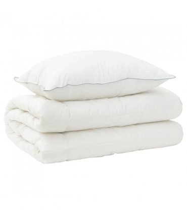 vidaXL Duvet and Pillow Set 2 pcs 137x200 cm Winter 450 GSM Wool White