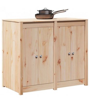 vidaXL Outdoor Kitchen Cabinet MEPPEL Natural Douglas 106 x 55 x 92 cm