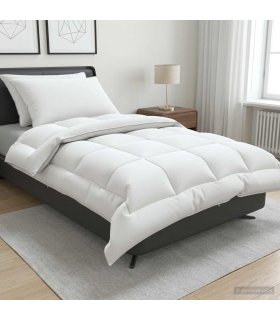 vidaXL Duvet and Pillow Set 3 pcs 140 x 220 cm 4 Seasons 300 GSM Wool