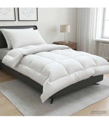 vidaXL Duvet and Pillow Set 3 pcs 135x220 cm 4 Seasons 350 GSM Wool