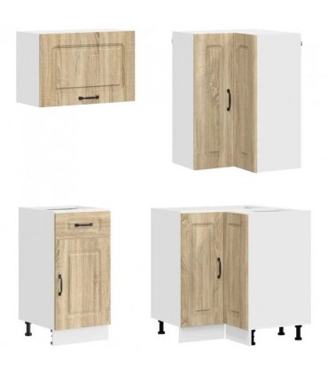 vidaXL Kitchen Unit KALMAR 8 pcs Sonoma Oak Engineered Wood