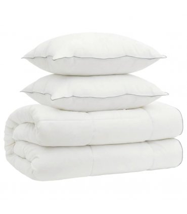 vidaXL Duvet and Pillow Set 3 pcs 155x220 cm 4 Seasons 140+220 GSM