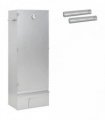 vidaXL Smoker Oven 3 pcs 44.5 x 29 x 110 cm Galvanised steel Silver