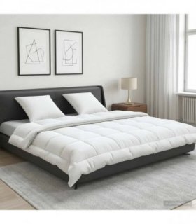 vidaXL Duvet and Pillow Set 3 pcs 200x200 cm Summer 200 GSM Wool White