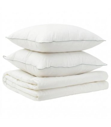 vidaXL Duvet and Pillow Set 3 pcs 200x240 cm Summer 200 GSM Wool White
