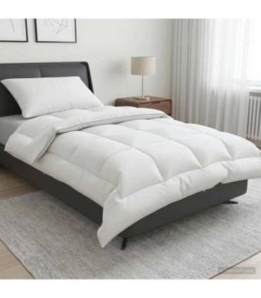vidaXL Duvet and Pillow Set 2 pcs 150x200 cm 4 Seasons 220 GSM Wool