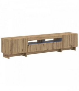 vidaXL 5 Piece LED TV Cabinet Artisan Oak Engineered Wood
