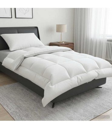 vidaXL Duvet and Pillow Set 2 pcs 135x200 cm Winter 450 GSM Wool White