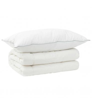 vidaXL Duvet and Pillow Set 2 pcs 140x200 cm 4 Seasons 300 GSM Wool