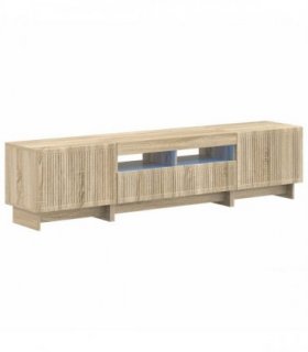 vidaXL 5 Piece LED TV Cabinet Sonoma Oak Engineered Wood