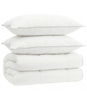 vidaXL Duvet and Pillow Set 3 pcs 140x220 cm 4 Seasons 200+300 GSM