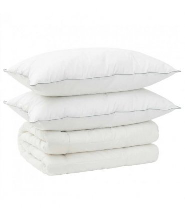 vidaXL Duvet and Pillow Set 3 pcs 200x220 cm 4 Seasons 220 GSM Wool