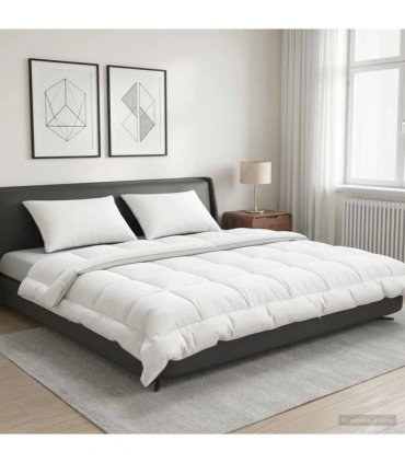 vidaXL Duvet and Pillow Set 3 pcs 200x220 cm Summer 140 GSM Wool White