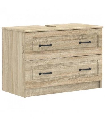 vidaXL 3 Piece Bathroom Cabinet Set UTRECHT Sonoma Oak Engineered Wood