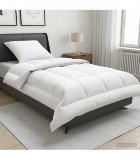 vidaXL Duvet and Pillow Set 2 pcs 140x200 cm Summer 200 GSM Wool White