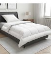 vidaXL Duvet and Pillow Set 2 pcs 135x200 cm Summer 200 GSM Wool White