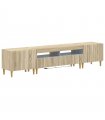 vidaXL 5 Piece LED TV Cabinet Sonoma Oak Engineered Wood