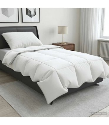 vidaXL 90% Goose Down Duvet Set FULDA 2 pcs 137 x 200 cm Summer White