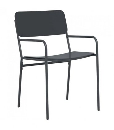 vidaXL Dining Set 9 pcs Anthracite Steel