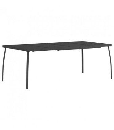 vidaXL Dining Set 9 pcs Anthracite Steel
