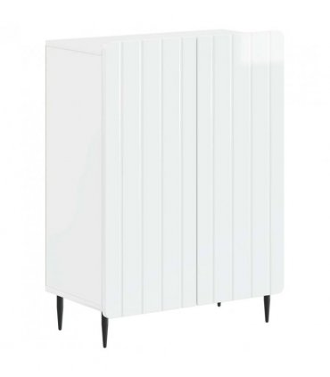 vidaXL 2 Piece Bathroom Cabinet Set ZWOLLE High Gloss White