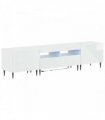 vidaXL 3 Piece LED TV Cabinet High Gloss White Engineered Wood