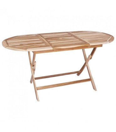vidaXL Garden Furniture Set 9 pcs Natural Solid Teak Wood