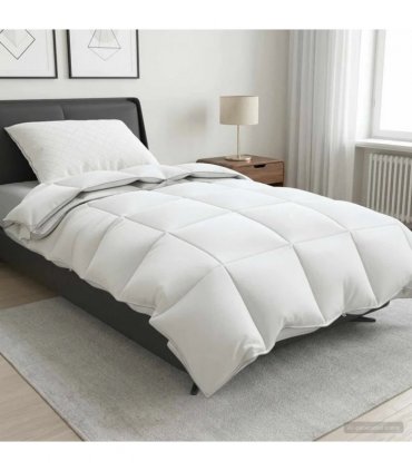 vidaXL 90% Goose Down Duvet Set FULDA 2 pcs 137 x 200 cm All Seasons