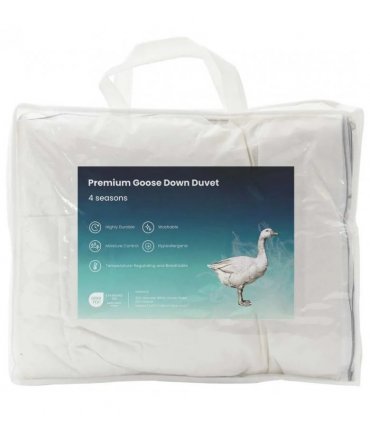 vidaXL 90% Goose Down Duvet Set FULDA 2 pcs 137 x 200 cm All Seasons