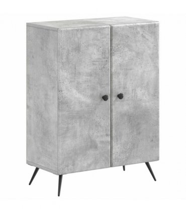 vidaXL 2 Piece Bathroom Cabinet Set BREDA Concrete Grey
