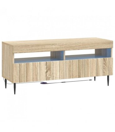 vidaXL 5 Piece LED TV Cabinet Sonoma Oak Engineered Wood