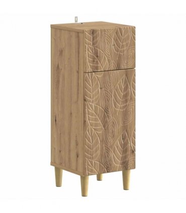 vidaXL 3 Piece Bathroom Cabinet Set DELFT Artisan Oak Engineered Wood