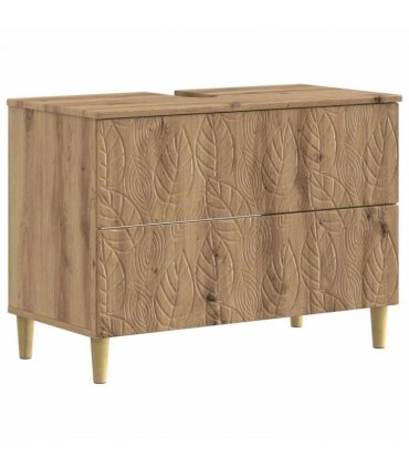 vidaXL 3 Piece Bathroom Cabinet Set DELFT Artisan Oak Engineered Wood