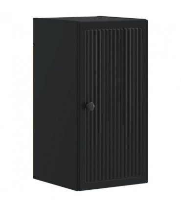 vidaXL 4 Piece Bathroom Cabinet Set EDE Black Engineered Wood