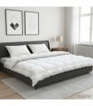 vidaXL Duvet and Pillow Set 3 pcs 200x220 cm 4 Seasons 350 GSM Wool