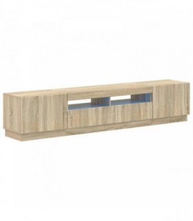 vidaXL 5 Piece LED TV Cabinet Sonoma Oak Engineered Wood