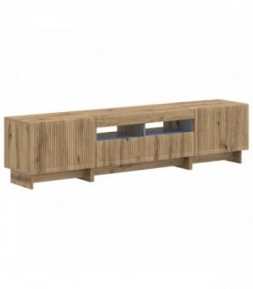vidaXL 5 Piece LED TV Cabinet Artisan Oak Engineered Wood