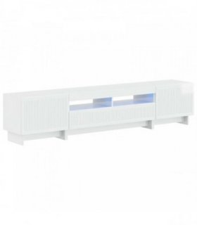 vidaXL 5 Piece LED TV Cabinet High Gloss White Engineered Wood