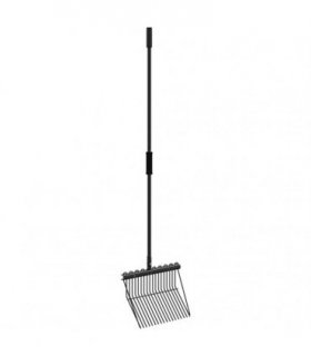 vidaXL Pitchfork with 18 Tines Black Steel