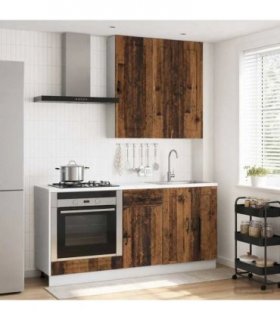 vidaXL Kitchen Unit KALMAR 5 pcs Old Wood Engineered Wood