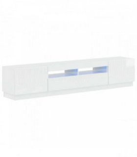 vidaXL 5 Piece LED TV Cabinet High Gloss White Engineered Wood
