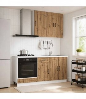 vidaXL Kitchen Unit KALMAR 5 pcs Artisan Oak Engineered Wood