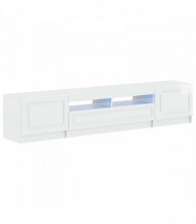 vidaXL 5 Piece LED TV Cabinet High Gloss White Engineered Wood
