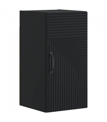 vidaXL 4 Piece Bathroom Cabinet Set HAARLEM Black Engineered Wood