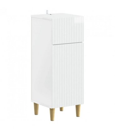 vidaXL 3 Piece Bathroom Cabinet Set ARNHEM High Gloss White
