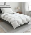 vidaXL 90% Goose Down Duvet Set FULDA 3 pcs 155 x 220 cm Winter White