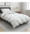 vidaXL 90% Goose Down Duvet Set FULDA 2 pcs 137 x 200 cm Winter White