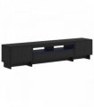 vidaXL 5 Piece LED TV Cabinet Black Engineered Wood