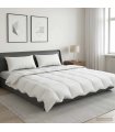 vidaXL 90% Goose Down Duvet Set FULDA 3 pcs 220 x 240 cm Summer White